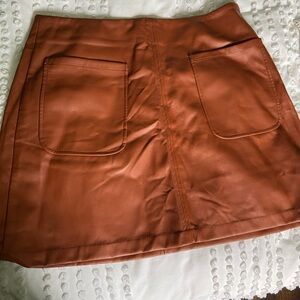 NWOT Anthropologie Maeve Vegan Leather Skirt
